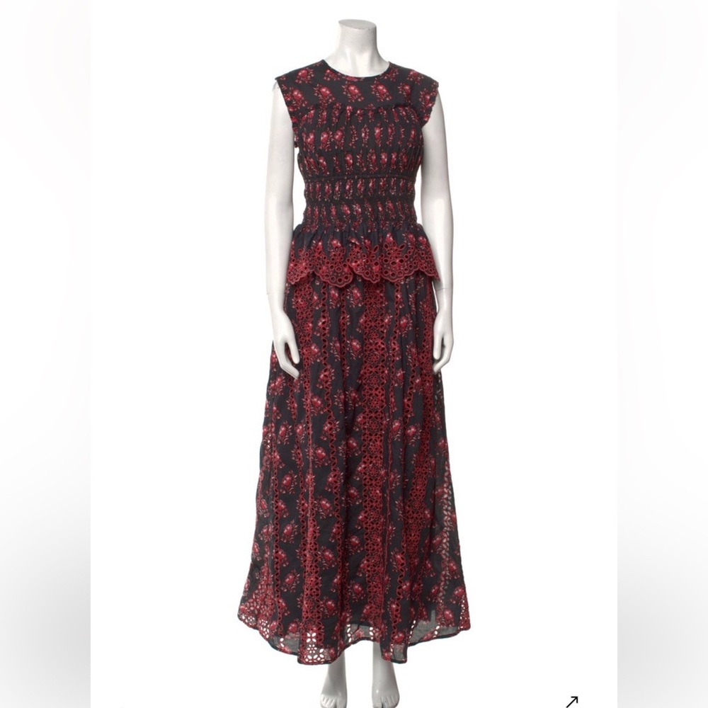 Banjanan - Lace Pattern Long Dress - Size: M